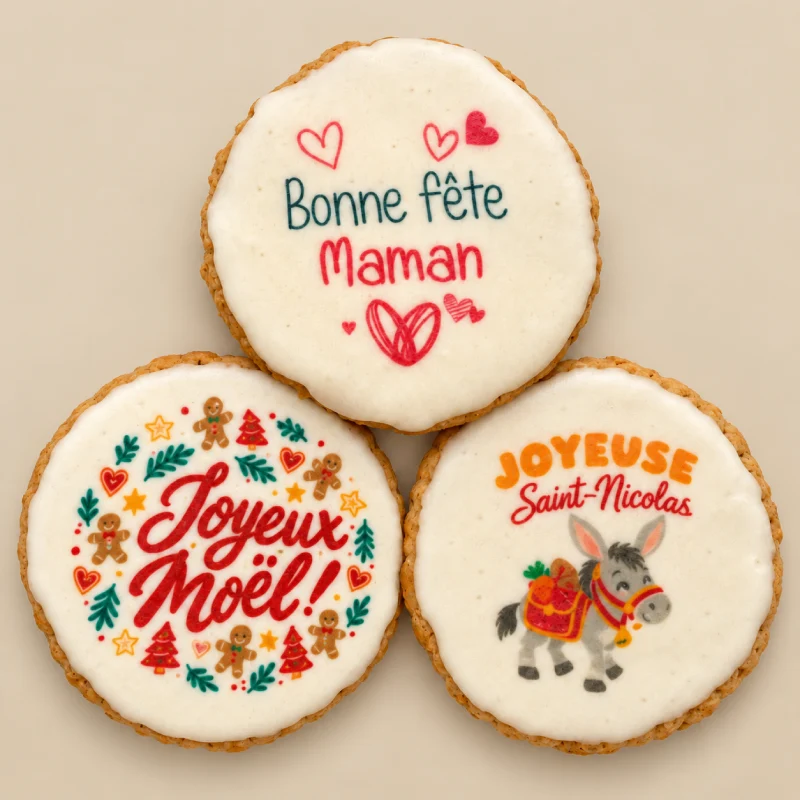 Biscuits à message personnalisés